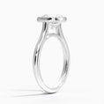 Cushion Cut Bezel Moissanite Engagement Ring
