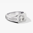 Load image into Gallery viewer, Cushion Cut Moissanite Men's Signet Ring