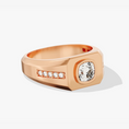 Load image into Gallery viewer, Cushion Cut Moissanite Men's Signet Ring