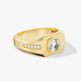 Load image into Gallery viewer, Cushion Cut Moissanite Men's Signet Ring