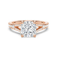 Load image into Gallery viewer, Cushion Cut Split-Shank Moissanite Engagement Ring