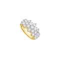 Custom Ring-Round-Cut Moissanite Cluster Statement Ring