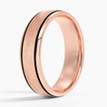 6.0 mm Dark Groove Accents Matte Men’s Wedding Band