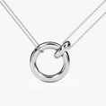 Load image into Gallery viewer, Double Chain Interlocking Circle Necklace