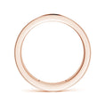 Dual Diagonal Pavé Moissanite Men’s Wedding Band-7 mm