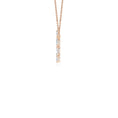 Emerald-Cut and Oval Moissanite Circle Pendant Necklace