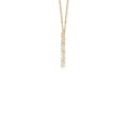 Emerald-Cut and Oval Moissanite Circle Pendant Necklace