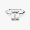 Load image into Gallery viewer, Emerald_Cut_Solitaire_Moissanite_Engagement_Ring_2