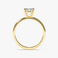 Load image into Gallery viewer, Emerald_Cut_Solitaire_Moissanite_Engagement_Ring_4