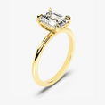 Load image into Gallery viewer, Emerald_Cut_Solitaire_Moissanite_Engagement_Ring_5
