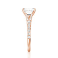 Load image into Gallery viewer, Emerald Cut Split-Shank Moissanite Engagement Ring