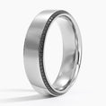 Load image into Gallery viewer, Eternity Black Moissanite Wedding Band-6.0 mm
