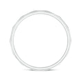 Faceted Polished Classic Women's Wedding Band - 2.0 mm