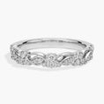 Fancy Vintage Moissanite Wedding Band-3.0 mm