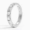 Load image into Gallery viewer, Fancy Moissanite Wedding Band-3.2 mm