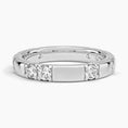 Load image into Gallery viewer, Fancy Moissanite Wedding Band-3.2 mm