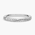 Load image into Gallery viewer, Fancy Round Twist Moissanite Wedding Band-2.0 mm