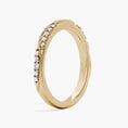 Load image into Gallery viewer, Fancy Round Twist Moissanite Wedding Band-2.0 mm