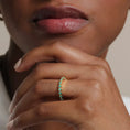 Round Lab Emerald Half Eternity Wedding Band