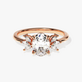 Load image into Gallery viewer, Flora Oval Moissanite Engagement Ring