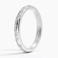 Load image into Gallery viewer, Floral Vine Engraved Moissanite Wedding Band-2.5 mm