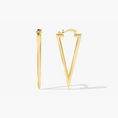 Load image into Gallery viewer, Geometric Triangle Drop Earrings