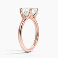 Load image into Gallery viewer, Graceful Arc Asscher Cut Moissanite Engagement Ring