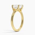 Load image into Gallery viewer, Graceful Arc Asscher Cut Moissanite Engagement Ring
