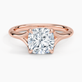 Load image into Gallery viewer, Graceful Arc Cushion Cut Moissanite Engagement Ring