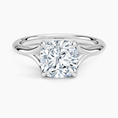 Load image into Gallery viewer, Graceful Arc Cushion Cut Moissanite Engagement Ring