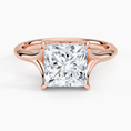 Load image into Gallery viewer, Graceful Arc Princess Cut Moissanite Engagement Ring