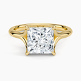 Load image into Gallery viewer, Graceful Arc Princess Cut Moissanite Engagement Ring