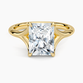 Load image into Gallery viewer, Graceful Arc Radiant Cut Moissanite Engagement Ring