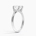Load image into Gallery viewer, Graceful Arc Round Cut Moissanite Engagement Ring