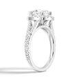 Load image into Gallery viewer, Halo Cushion Cut Split-Shank Moissanite Engagement Ring