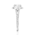 Load image into Gallery viewer, Halo Cushion Cut Split-Shank Moissanite Engagement Ring