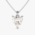 Load image into Gallery viewer, Heart Cut Moissanite Solitaire Pendant Necklace