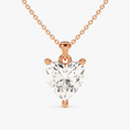 Load image into Gallery viewer, Heart Cut Moissanite Solitaire Pendant Necklace