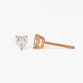 Load image into Gallery viewer, Heart Cut Moissanite Stud Earrings