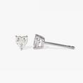 Load image into Gallery viewer, Heart Cut Moissanite Stud Earrings