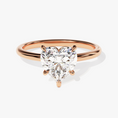 Load image into Gallery viewer, Heart Cut Solitaire Moissanite Engagement Ring