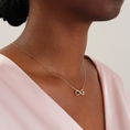 Load image into Gallery viewer, 0.11 CTW Infinity Pavé Round Cut Moissanite Necklace