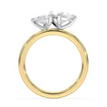 Toi et Moi Moissanite Engagement Ring