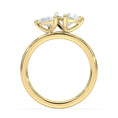 Toi et Moi Moissanite Engagement Ring