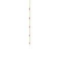 Lab-Created Ruby Oval and Emerald-Cut Stones Station Necklace