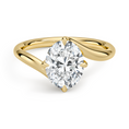Load image into Gallery viewer, Luminara Oval Cut Solitaire Moissanite Engagement Ring