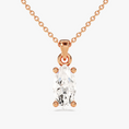 Load image into Gallery viewer, Marquise Cut Moissanite Solitaire Pendant Necklace