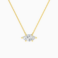 Load image into Gallery viewer, Marquise Cut Prong Set Moissanite Solitaire Necklace