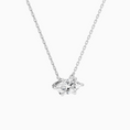Load image into Gallery viewer, Marquise Cut Prong Set Moissanite Solitaire Necklace
