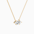 Load image into Gallery viewer, Marquise Cut Prong Set Moissanite Solitaire Necklace